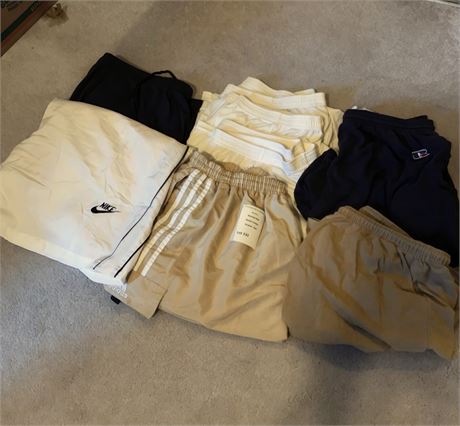 Mens Lounge/Running Shorts Lot Size XL Adidas, Nike, Hanes, Russel Athletics