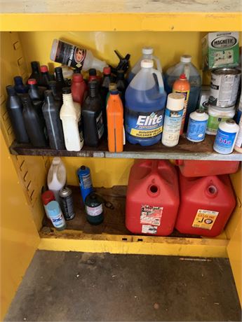 Flammable Contents Cabinet and Contents Cleanout