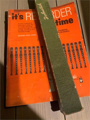 Dolmetsch Recorders Plastic Flute, Recorder Method Book, Instrument Mutes