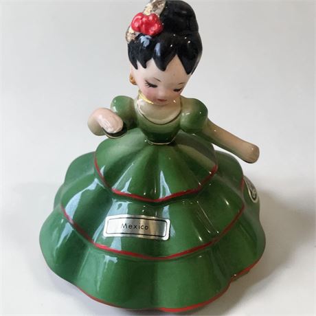 Vintage Josef Originals Mexico Figurine From Little International Series