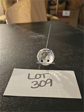 Swarovski 1970's Crystal Mouse Figurine Missing Base