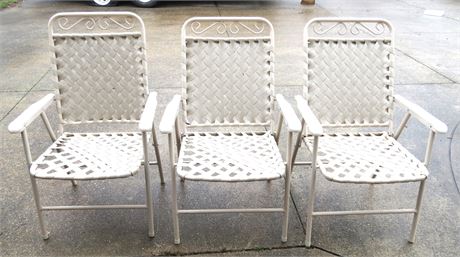 3 Folding Outdoor Chairs