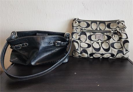 COACH~Signature Poppy & Leather Tommy Hilfiger Purses