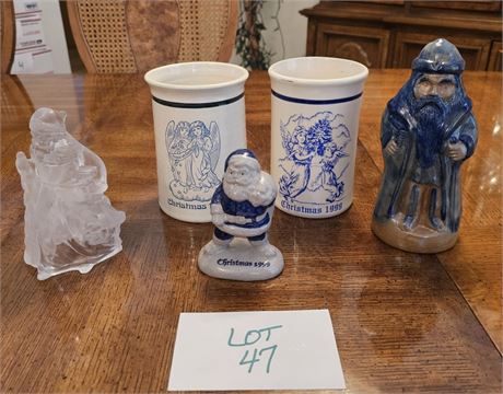 Beaumont Brothers (BBP) Salt-Glazed Asian Man Figurine & NGS 1999 Salt-Glaze San