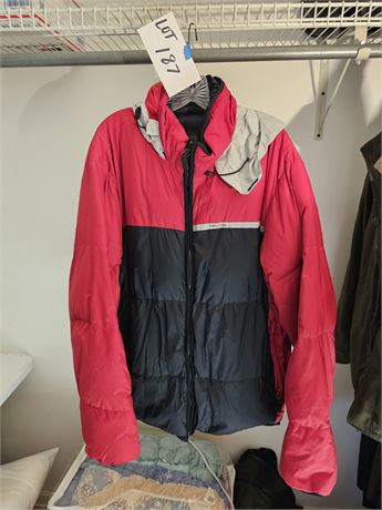 Men’s Nautica Red & Black Puffer Jacket