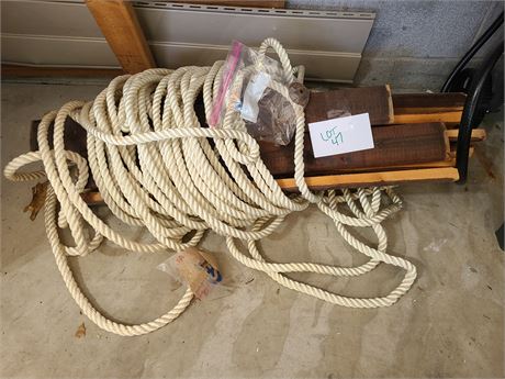 Marine Grade Rope & Wood Planks