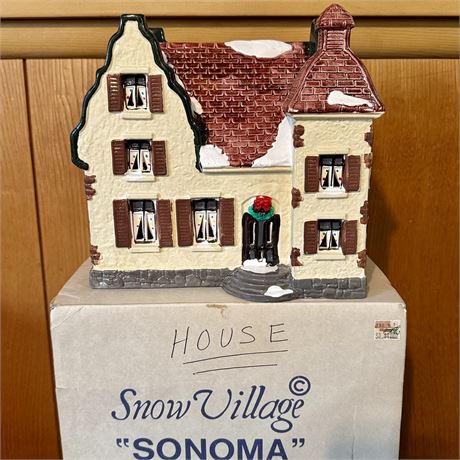 Dept. 56 Snow Village "Sonoma House" 1986