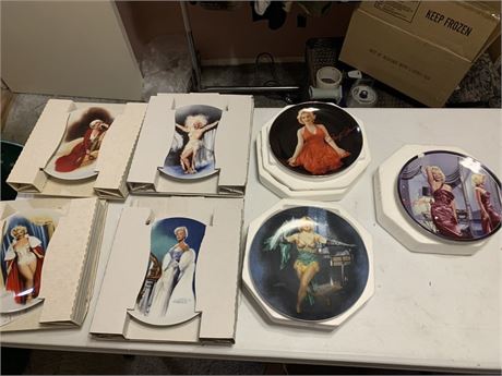 Lot of 7 Marilyn Monroe Collectors Plates