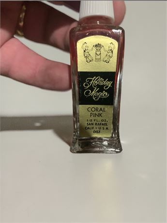 Holiday Magic Nail Polish Bottles Lilac, Coral Pink, Frosted Pomegranate Colors