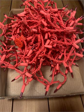 Vintage Red Twinkle Christmas Tree String of Lights
