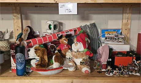 Christmas Shelf Cleanout- Wonderful Mixture Of Mixed Christmas Decor- Lot Includ