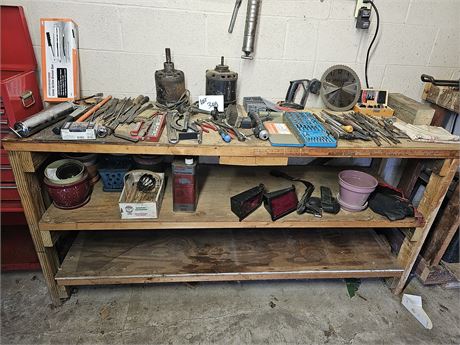 Tool Bench Cleanout:Hand Tools/Files/Tap&Die Set/Router Bits & More