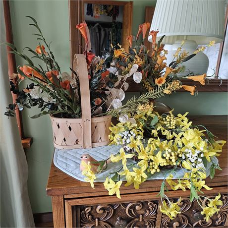 Floral Home Decor Lot