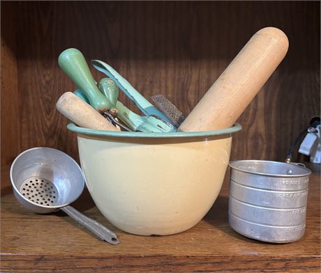 Nice Collection of Rustic Kitchen Utensils