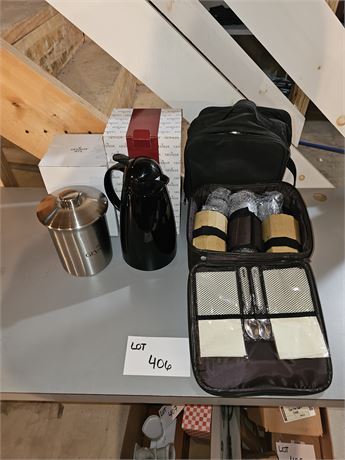 Mixed Lot- Travel Lunch Bags, Coffee Canister & Thermal Server