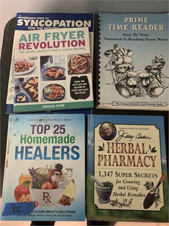 Home Health Book Lot Air Fryer Revolution Homemade Healers Herbal Pharmacy