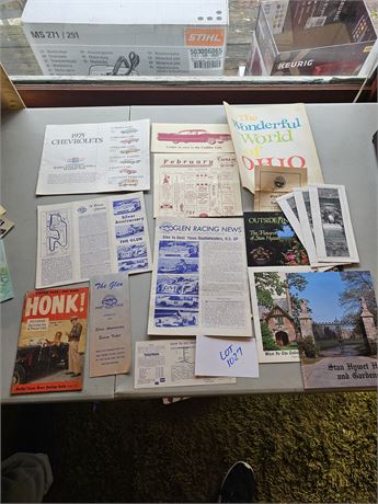 Mixed Car Lot - 1953 Honk / Glen Racing News & More