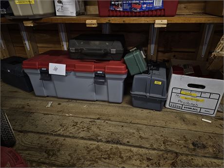 Mixed Empty Tool Box Lot