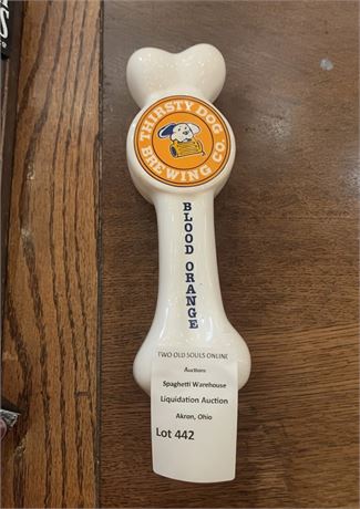 Thirsty Dog Brewing Company Bone-Shaped Ceramic Beer Tap Handle