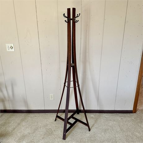 Mid-Century Modern Coat Rack - Approx. 65"T x 17 x 17"