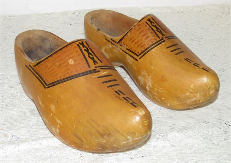 Vintage Hand Crafted Holland Clogs