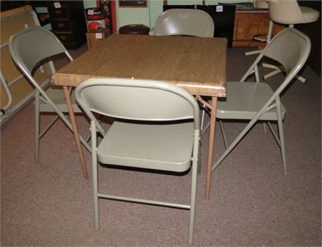 Card Table & 4 Chairs