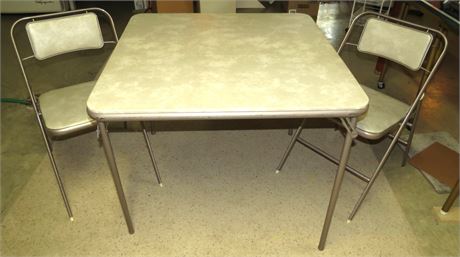 Samsonite Card Table & 2 Chairs