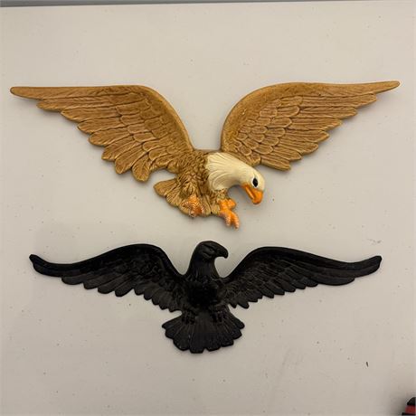 Ceramic and Cast Metal Eagles - 22.5" Wingspan