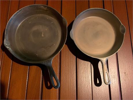 Griswold & Wapak Cast Iron Skillets