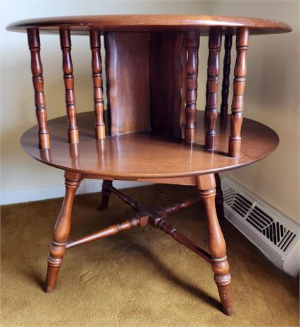 Hard Rock Maple Colonial Style Drum Table