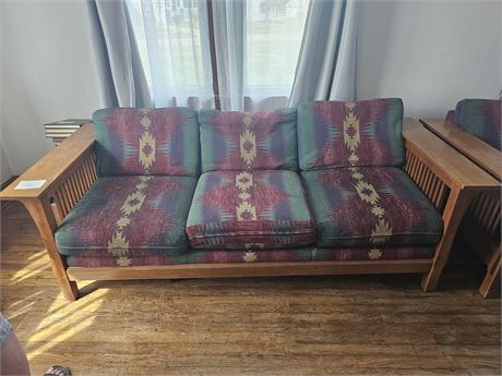 Woodframe Mid-West Style Couch