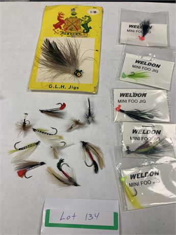 Fly Fishing Lure Lot of 16 - Weldon - Herter's G.L.H. Jigs