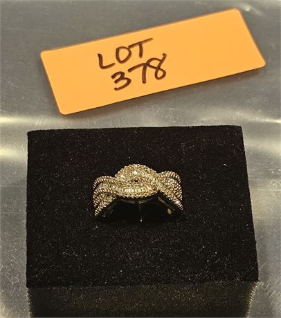 Sterling 925 CZ Band Ring Sz 7