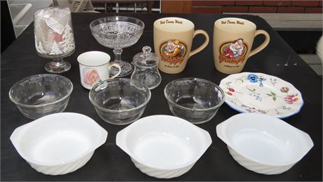 Pyrex, Fireking, Bowls, Glassware, etc