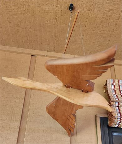 Hanging Wood Flying Duck