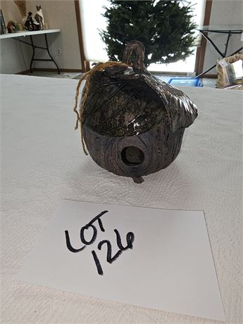 Signed Elliott Pottery Bird House