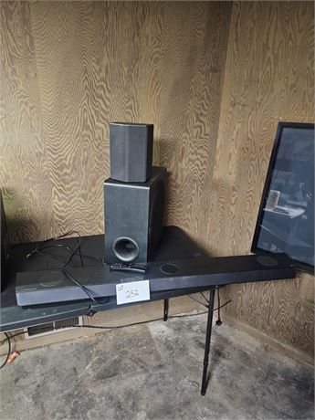 LG Soundbar With Subwoofer & Single Speaker