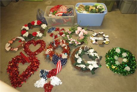 Assorted Holiday Decorations