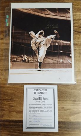 Bob Feller Signed Photo