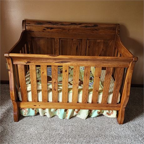 Solid Wood Amish Made Crib