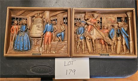 Everwood Liberty Bell & Post Office Wall Plaques