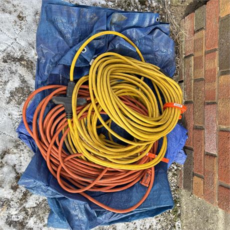 Heavy Duty Extension Cords and Tarps (3)