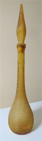 Vintage Amber " Genie Bottle" Decanter