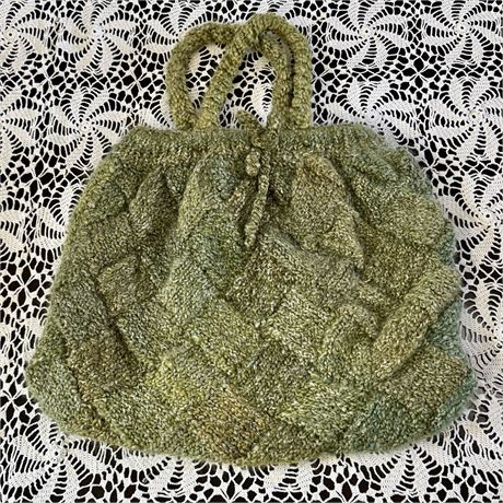 Retro/Vintage Hand-Crocheted Purse/Tote Bag - 19”x15”
