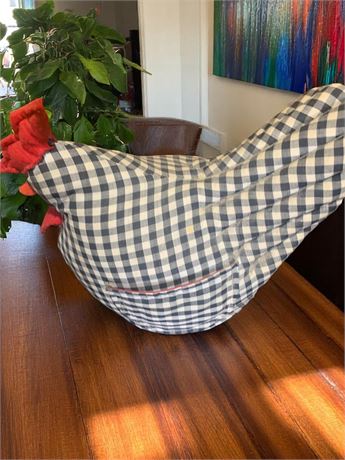 Regal Teflon Non-Stick Baking Sheet/Pan & Handmade Plush Plaid Rooster Decor