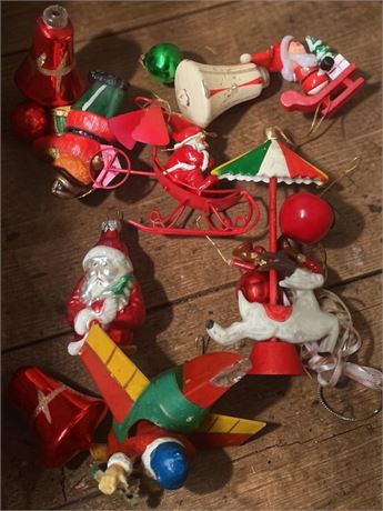Vintage Christmas Tree Ornament Lot
