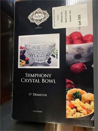 Symphony Crystal Bowl by Shannon by Godinger (Original Box)