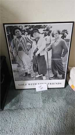 Three Stooges Golf Poster