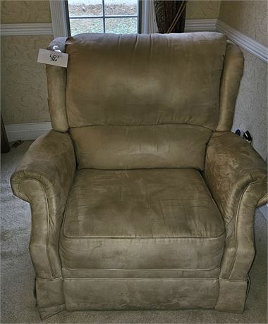 Microfiber Tan Recliner Stratford Furniture Co