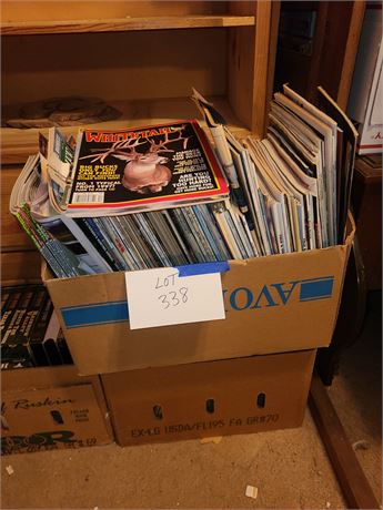 (2) Boxes Full of Hunting/Fishing & Bow Magazines